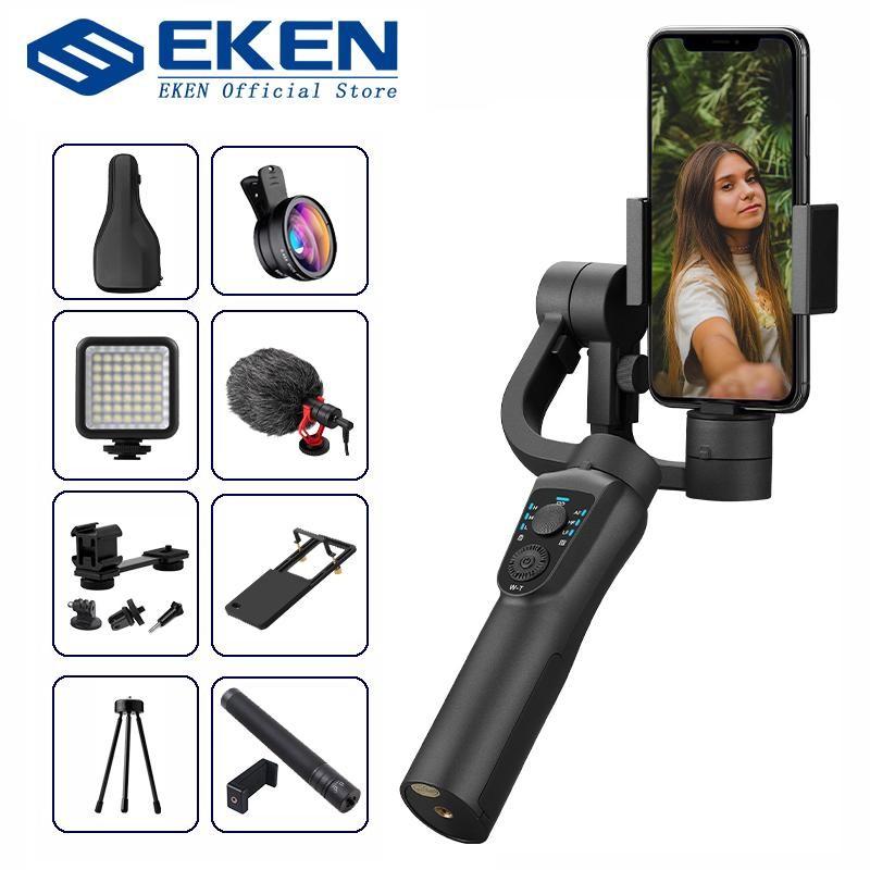 EKEN S5B 3 ציר מייצב גימבל מייצב סלולרי שיא וידאו סמארטפון גימבל לטלפון ...